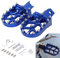 JFG RACING Cale Pied Moto,Repose-Pieds Moto Aluminium CNC pour CRF XR CR 50 70 80 100 125 CT200U Mini Bike SSR RFZ Beta Pit Bike-Bleu