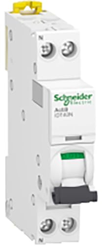 Schneider Electric - Acti9 iDT40N - Modular Circuit Breaker - 1P+N C 16A 6000A/10kA - A9P24616