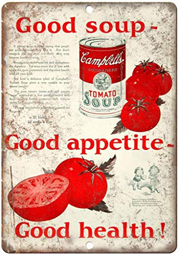 Froy Campbell'S Condensed Tomato Soup Wall Tin Sign Retro Iron Poster Painting Plaque Metal Sheet Vintage Personalized Art Creativity Decoration Crafts For Cafe Bar Garage Home