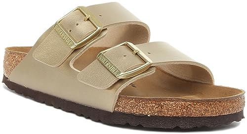 Birkenstock Arizona BF 1016110, Unisex slides, Gold, 37 EU
