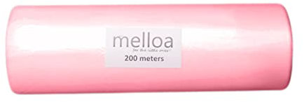 MELLOA Kit de recharge pour remplir 20 cartouches de seau à couches compatible avec Tommee Tippee Sangenic TEC Simplee Twist & Click et bien d'autres en cassettes (Rose, 200m)