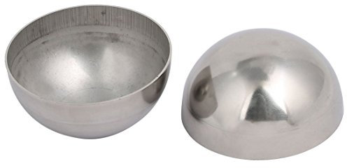 76 mm OD 1 mm Dicke 304 Edelstahl hohl halbrund Kugeln für Geländer 2 Stück