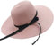Chapter Seven Chapeau de soleil pliable pour femme avec nœud à large bord - Protection UV UPF50, rose, M