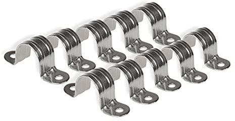 10 x Kappbügel 25mm V2A Edelstahl Kabel- Rohrschelle Halbschale Schlauch