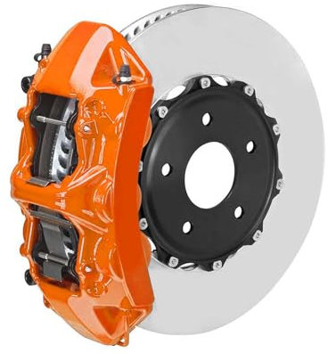 Kit Peinture étrier de Frein Orange Brillant, Kit Complet résistant à la Chaleur pour 4 étriers de Frein 7 pièces