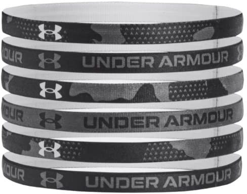 Under Armour Women's 6PK UA Graphic Headbands (Black / Jet Gray - 020)