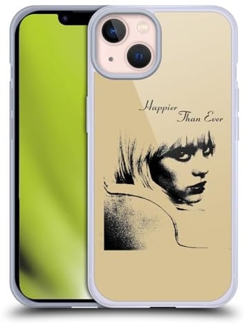Head Case Designs Offizielle Billie Eilish Albumbild Happier Than Ever Gelhülle [Militärischer Schutzgrad] Kompatibel Mit Apple iPhone 13 Und Kompatibel Mit MagSafe
