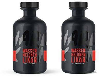 Hardkorn 2er Set Wassermelonen Likör 2x 0,5L (20% Vol) von Sophia Thomalla - [Enthält Sulfite]