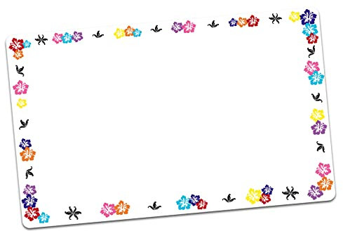 Displayschutz Aufkleber kompatibel mit Küchenmaschine Thermomix TM6 Design Sticker Klebefolie Zubehör Küchengerät wasserfest selbstklebend R183 (05 Hibiskus)