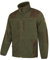 Hubertus Herren Fleece Jagdjacke mit Besätzen an Schultern und Ellenbogen Oliv Braun, Modell Zabelstein (6XL)