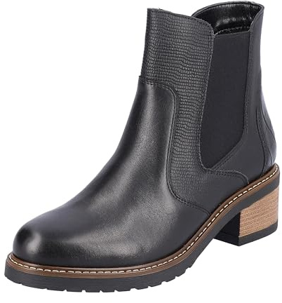 Remonte Damen D1A71 Chelsea-Stiefel, Schwarz/Schwarz/Schwarz/Schwarz / 01, 36 EU