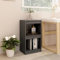 Annlera Bücherregal Grau 40x30x71,5 cm Massivholz Kiefer Bücherregal Holz Büromöbel Regal Schlafzimmer Büro-bücherregale Wohnzimmer Regal Vielseitiges Regal Elegantes Aussehen