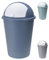 Poubelle à couvercle basculant - Poubelle de cuisine - 50 l - En plastique - Couvercle coulissant amovible - Lavable - Couleur : vert
