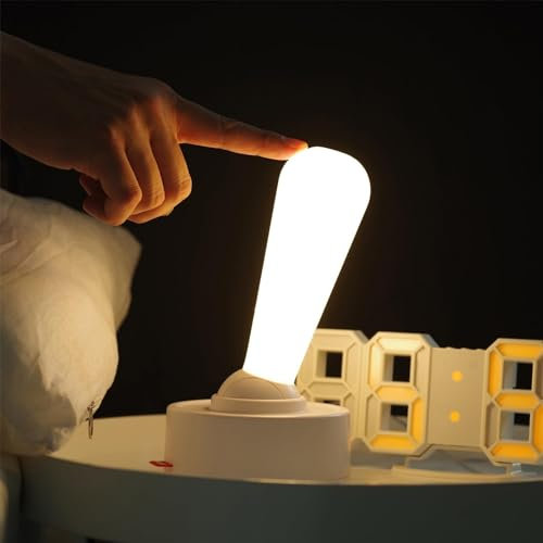 Portable Joystick Lamp Night Light Decor, Installation Intelligence Joystick Control Night Light Mounted Smart Rocker Control Night Light, Two-Speed Brightness Control (Color : Grey)