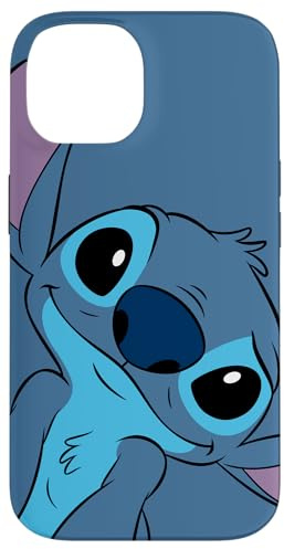Carcasa para iPhone 14 Disney Lilo and Stitch Cute Stitch Face Slate Gray