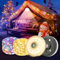 DAJILI 10M Outdoor String Lights with 8 Lighting Modes, Portable Stowable String Light, Camping Lanterns for Power Outages, Rechargeable String Lights
