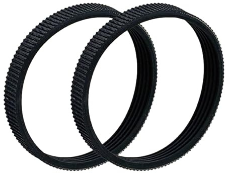 Folpus 2Pcs Planer Drive Belt, Wear Resistant Parts Planer Belt Replacement for 82mm Electric Planer, Rubber
