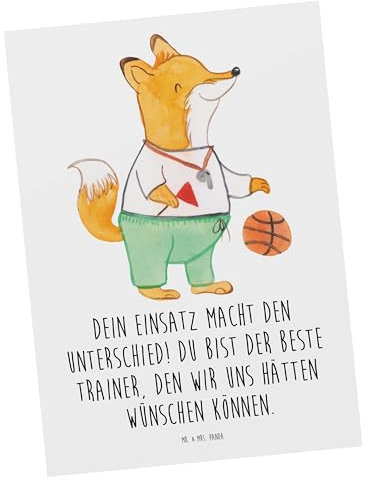 Mr. & Mrs. Panda Grußkarte Trainer Unterschied - Geschenk, Ausdruck, Ansichtskarte, Postkarte, Aufmerksamkeit, besondere Momente, Postkarten, berufliche Ziele, Unterstützung, Dankbarkeit, bildkarte