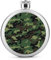 Flasque moderne en acier inoxydable - Imprimé militaire vert - Flasque de poche de camping - 150 ml