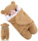 Forhome Neugeborene Babydecke Warme Weiche Wickeldecke,Baby Neugeborene,Neugeborene Weiche Mit Kapuze Einschlagdecke,Wickeldecke Baby Warme Babydecke (Khaki)