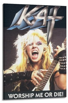 Band Album Cover Vixen Musikalbum-Cover, Rock-Wand-Collage-Set, Band-Poster, Raumästhetik, Poster, Albumcover, signierte limitierte Poster, Leinwand-Wandkunst für Wanddekoration, 60 x 90 cm, Rahmen