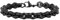 Bishilin Edelstahl Armband Herren, Armbänder Männer 21CM 8.7MM Bohnenkette Gliederarmband Freundschaftsarmband Personalisiert Charm Armband 21CM Schwarz