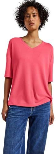 Strick-Look V-Neck T-Shirt