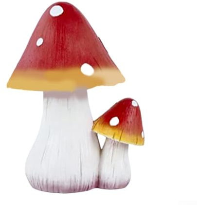 Gartenfigur Pilz, wasserdicht, Kunstharz, für das ganze Jahr