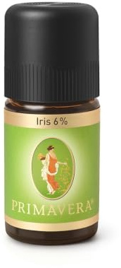 PRIMAVERA Ätherisches Öl Iris 6% 5 ml - Naturreines Duftöl für Aromatherapie - Blumig, Veilchenartig, Tröstend - Vegan