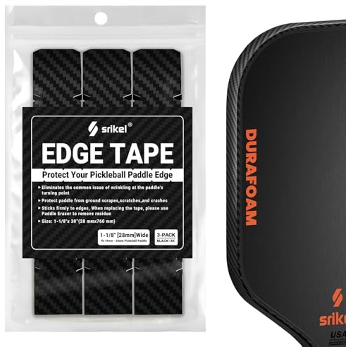 Srikel Pickleball Edge Guard Tape – Pickleball Paddle Edge Protection Tape