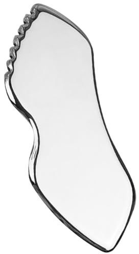 GANAZONO Lippenförmiges Gesichts Gua Sha Werkzeug mit Zartem Design aus Edelstahl Leichtes und Komfortables Gesichtsmassagegerät für Zuhause und Reisen