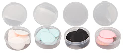 Kuuleyn Make-up-Tools, Make-up-Schwamm, 20 Stück, Kosmetikquaste, Mini-Fingergröße, Dreiecksform, 4 Farben, Make-up-Schwämmchen, Puffs zum Konturieren