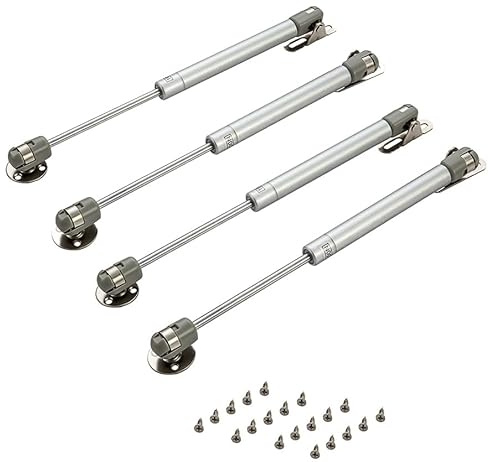 Schrank-Gasfeder-Stützstange, Gasdruckfedern, Deckelstütze, Hebestütze for Schränke, 4 Stück, 270 mm, Kräfte 20 N–200 N(80n)