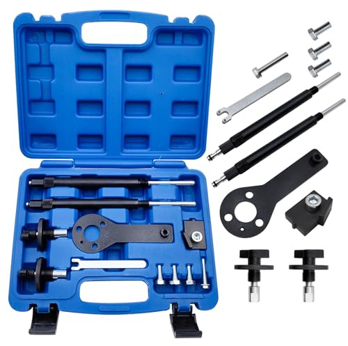 BOVIEER Kit d'outils de réglage Moteur Arbre à cames et Courroie de Calage Distribution Compatible avec Fiat, Alfa Romeo, Lancia 1.2 1.4 16V, T-Jet. OEM 1860985000, 1860987000, 1860992000, 2000004500