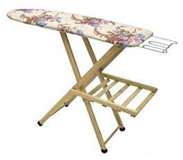 Tabla de planchar de mesa pratika con cesta estructura de madera