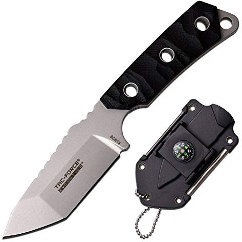 Tac-Force Evolution Path TFE-FIX011-BK Outdoormesser - Schwarz - Klingenlänge: 7,1 cm