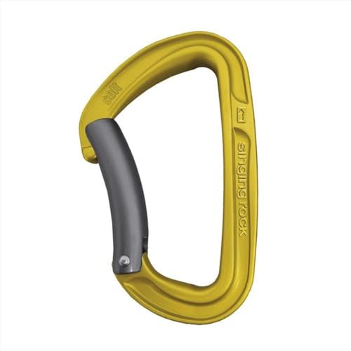 Alukarabiner COLT (Schnappkarabiner) - Singing Rock, Farbe:schwarz, Größe:Bent