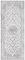 Elle Decoration Nain Orientalischer Teppich - Kurzflor Vintage-Look Orientalisch Ornamente-Muster Klassischer Orientteppich für Wohnzimmer Esszimmer Flur oder Schlafzimmer Hellgrau, 80x200cm