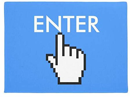 TIANTURNM Geek Enter Willkommen Fußmatte Lustiger Nerd Computer Enter Inspiriert Eintrag Boden Fußmatte Teppich Flanell Teppich Wohnzimmer Wohnkultur Geschenk Schlafzimmer deko Wohnzimmer 16x24