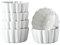 Ceramic Ramekins 6 oz (about 170.1g) Ramekins oven-safe crème brûlée,and Soufflé Bake safe,Dishwasher and microwave safe, cute-shaped,6 piece set,white