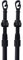 2 barras extensibles de metal resistente para tendederos extensibles de 120 cm a 204 cm (2)