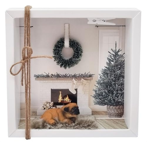 ZauberDeko Geldgeschenk Verpackung Hund Weihnachten Xmas Gutschein Kamin Geschenk