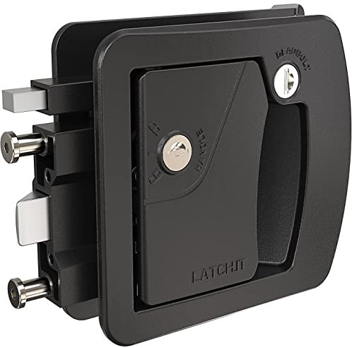 LATCH.IT RV Door Lock Replacement | Class C Campers Mechanical Cam Latch | Camper Door Locks with 2 Mechanical Keys | All‑Metal Camper Doors Latch | Fits Class C with 3.50 x 4.50 Lock Opening