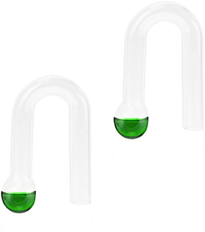 Senzeal CO2-Tropfen-Checker Glas Aquarium Monitor CO2-Anzeige für gepflanzte Aquarien, 2 Stück