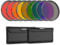 NEEWER 9PCS Full Color Lens Filter Set, 67mm Resin Lens Filters with Red, Orange, Blue, Yellow, Green, Brown, Purple, Pink, Gray Color Available with 2 Pouches, Camera Lens Accessories