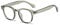OSAGAMA Blue Light Filter Vintage Retro Round Glasses with Clear Lens Bluelight Blocker Without Prescription, Clear Dark Green, Medium