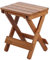 Asixxsix Klapphocker-Sitz aus Bambusholz, 11 X 7,7 X 12 Zoll, Tragbarer Fußstützenhocker, Multifunktionaler Haushalts-Tritthocker, Kleiner Duschstuhl aus Holz für Badezimmer, Spa, Sauna