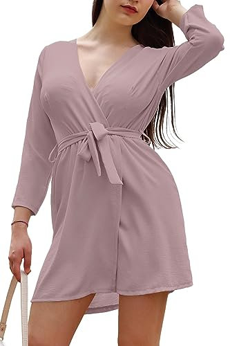JOPHY & CO. Robe Femme Col V (cod. 6508), Rose antique, XL