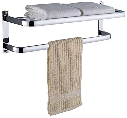 NATWEE Cintre de Salle de Bain Mural, Porte-Serviettes, Miroir de Cuisine de Salle de Bain Porte-Serviettes, Miroir argenté It's So Kind of You