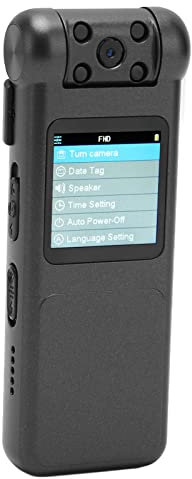 Videorecorder, 1080P Mini Körperkamera, Videorecorder, 180° Weitwinkel, Winzige Kamera, Kleine Nanny Kamera, Körperspionagekamera, High Definition, 2 Aufnahmemodi(256 GB)